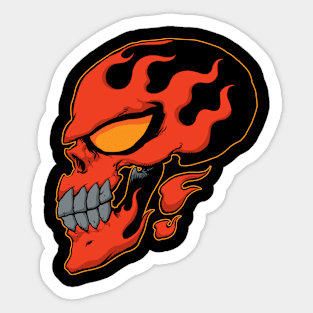 flame face Sticker